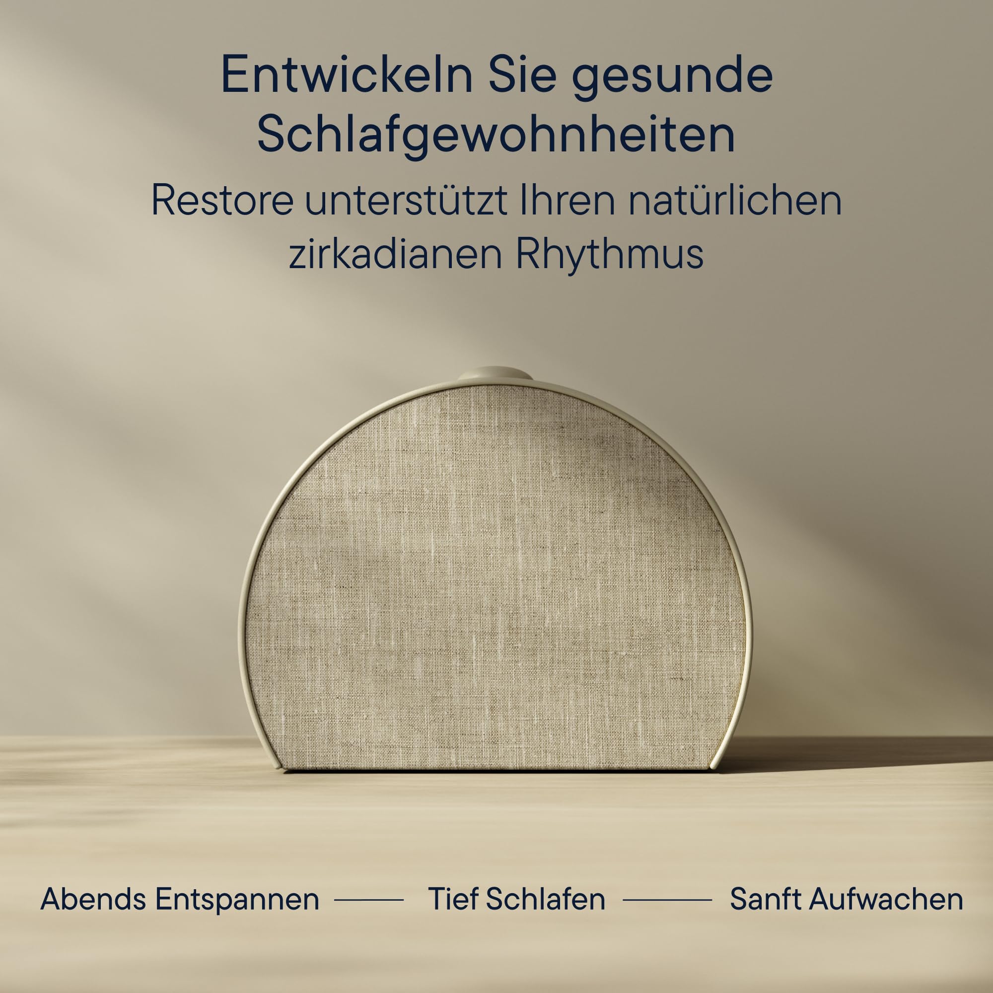 Hatch Restore 3 Sunrise-Alarmwecker und Wecker mit Soundmaschine & Smart-Licht – Weißes Rauschen, bildschirmfreie Schlafroutine