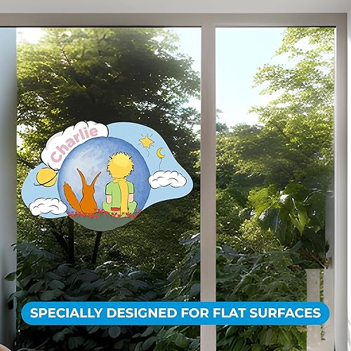 Miniatura 3 de Decoración de pared personalizada con el nombre del principito y el zorro, calcomanías de pared con nombre personalizado para la decoración de la