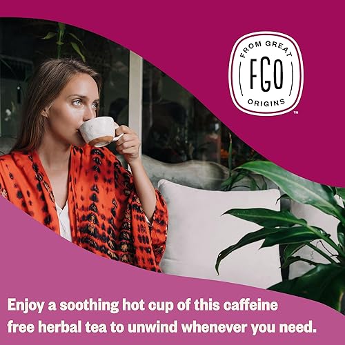 Vista 178 de FGO Té de menta orgánico, 100 unidades, bolsitas de té ecológicas, sin cafeína, el embalaje puede variar (paquete de 1)