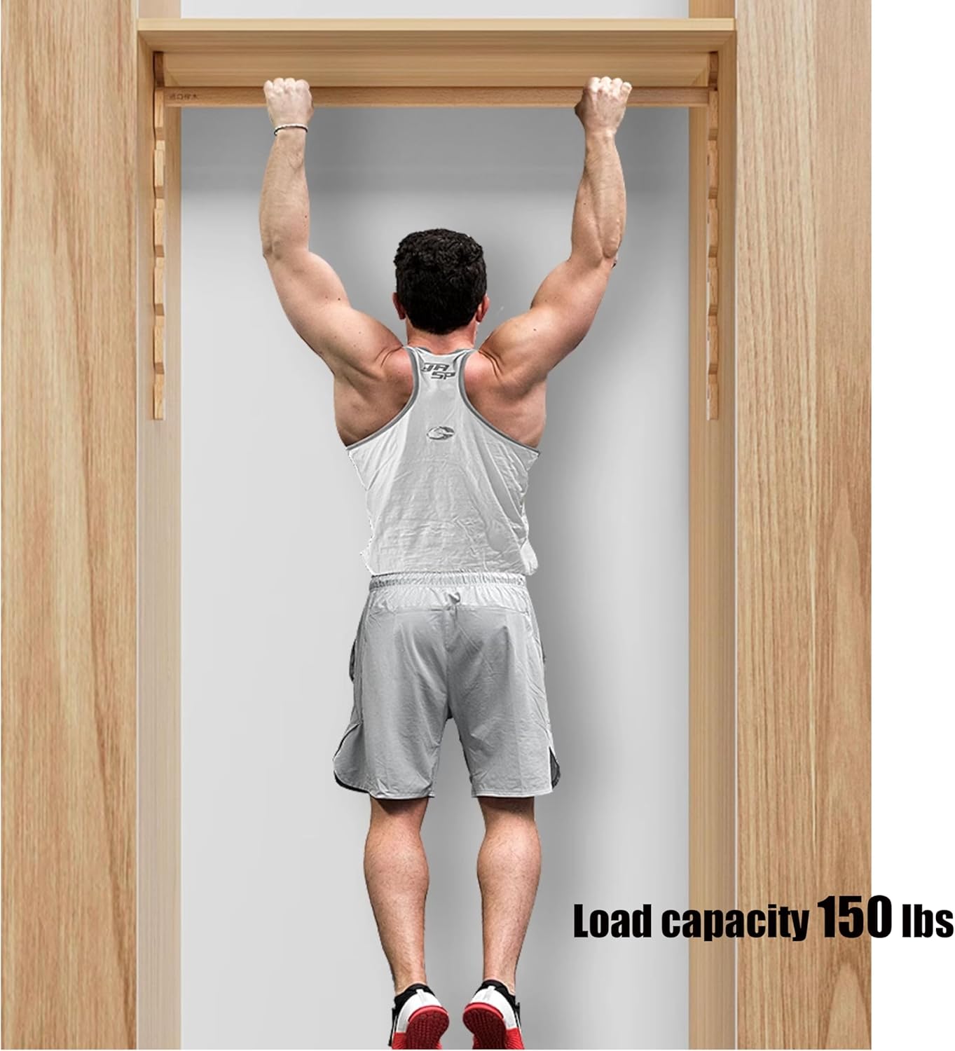 Closet Rods Wooden for Hanging Clothes, Clothes Hanging Rod with Adjustable Brackets 2 Rod,Heavy Duty 100 lbs Closet Wardrobes Laundry for RV Bathroom (47IN/120CM)