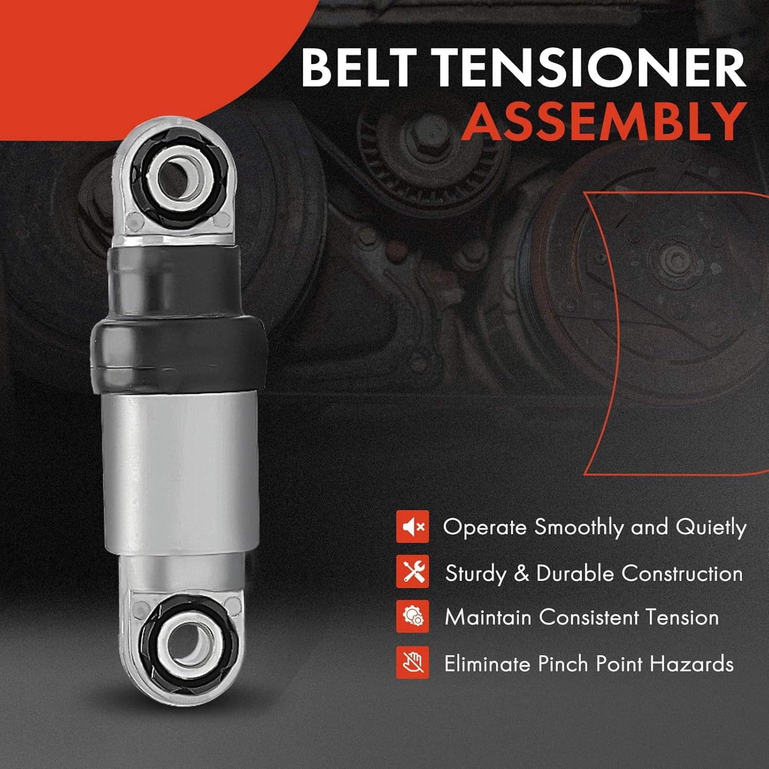 A-Premium Belt Tensioner Assembly Compatible with BMW X5 2000-2003, 540i 1998-2003, 740i 1997-2001, 740iL 1997-2001, M5 2000-2003, 4.4L 4.6L 4.9L 5.0L, Replace# 11281709613
