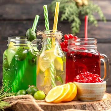 Pack of 60 Plastic Straws 2 Sizes Coloured Reusable Straws with 2 Straw Brushes Plastic Straws for Smoothies Juice Cocktail Hot Drink