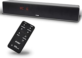 ZVOX Dialogue Clarifying Sound Bar With Patented Hearing Technology - AccuVoice TV Soundbar AV157 Titanium - Twelve Levels of Voice Boost - Home Theater Audio Speakers