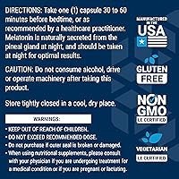 Vista 7 de Life Extension Melatonina, 3 mg, Apoyo óptimo para dormir, ritmos circadianos saludables, defensa celular, sin gluten, sin OMG, vegetariano, 60