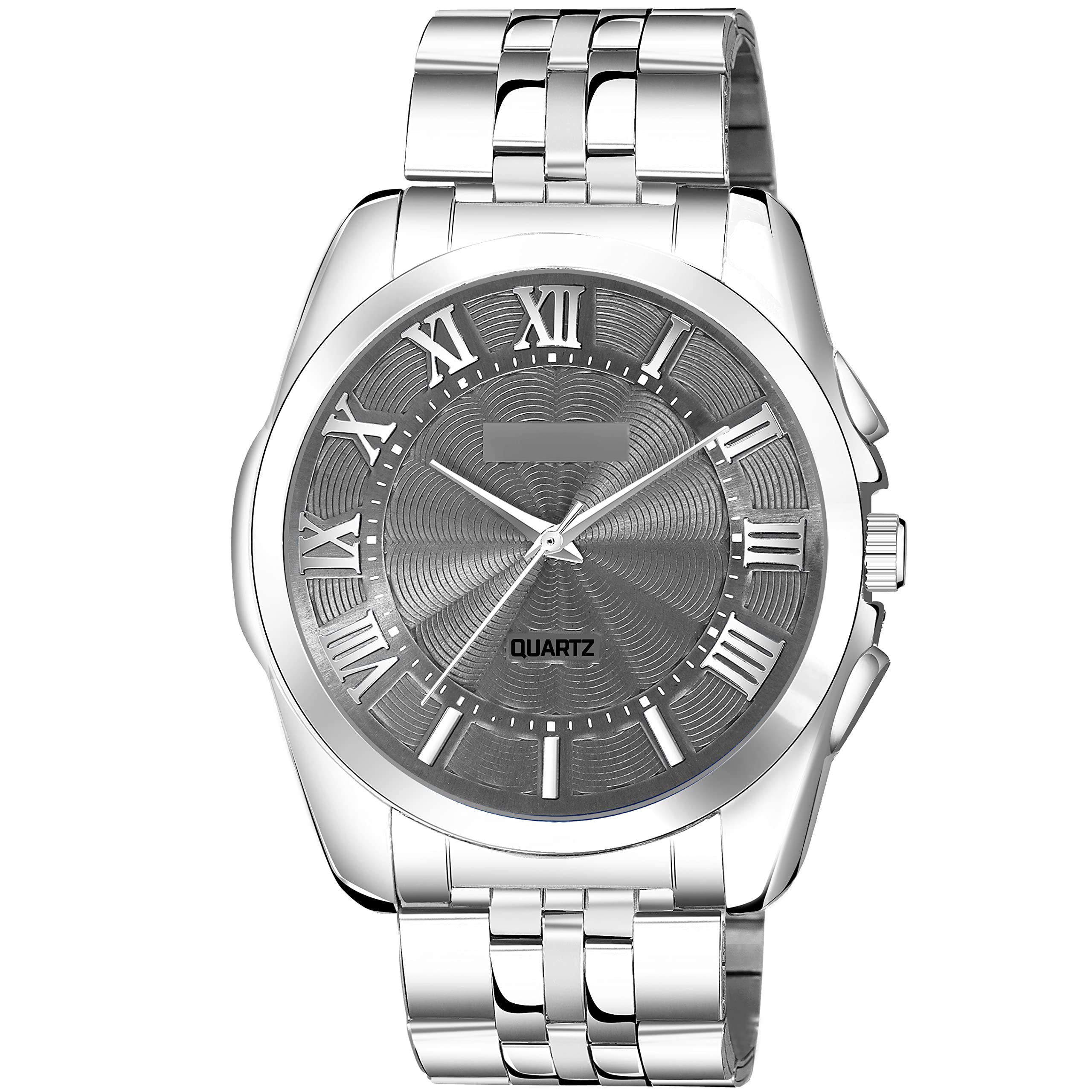 ROYAL ENTERPRISE Silver 3D Roman Stainless Steel Analog Watch for Men RYL_ENT_LR128 (B0C2N7H7GQ) Amazon Price History, Amazon Price Tracker