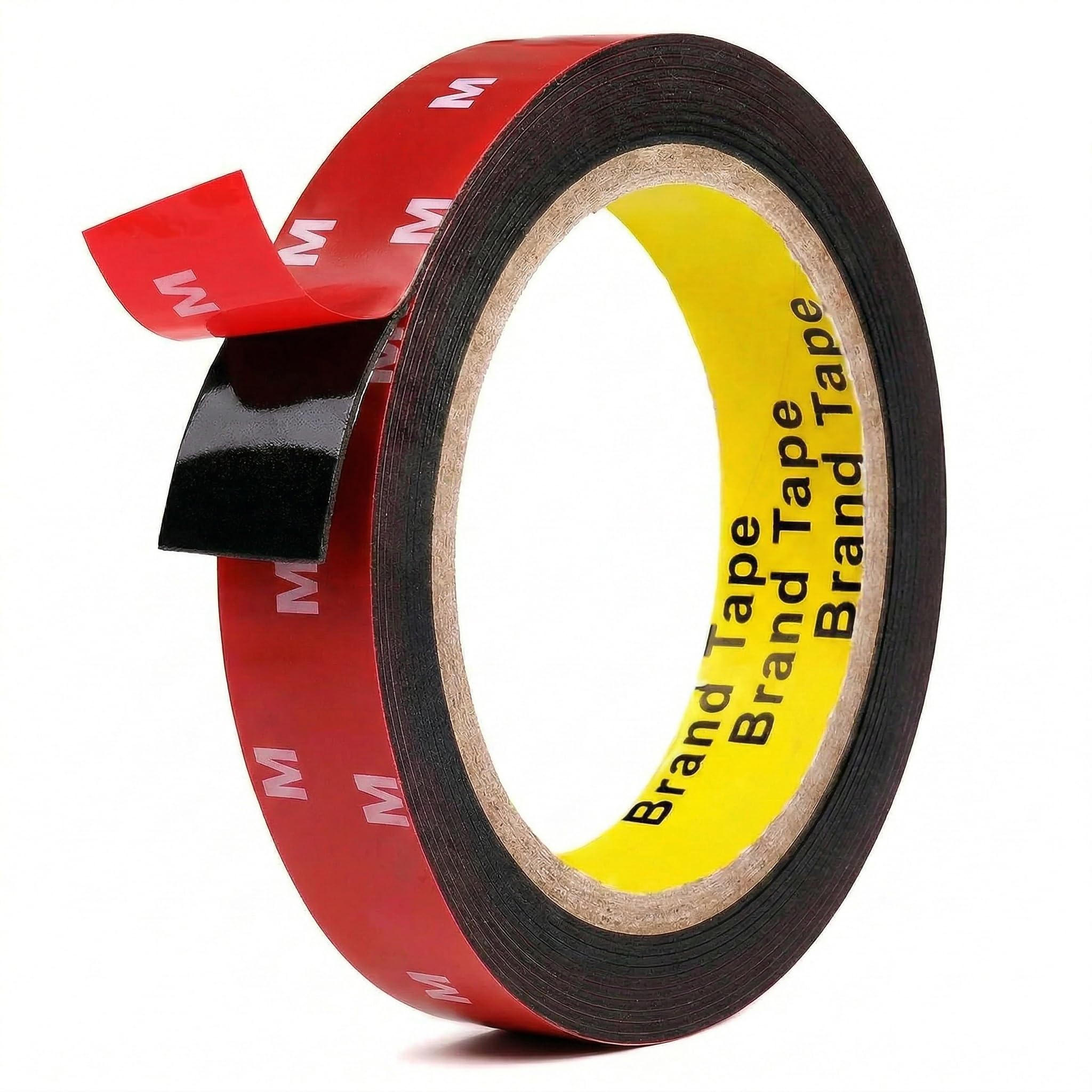 WZYZW Doppelseitiges Klebeband, extra stark, 3.0m x 2cm, sehr haftfestes Montageband, leicht abziehbar, wasserdichtes Schaumstoffband für Auto, Zuhause und Bürodeko