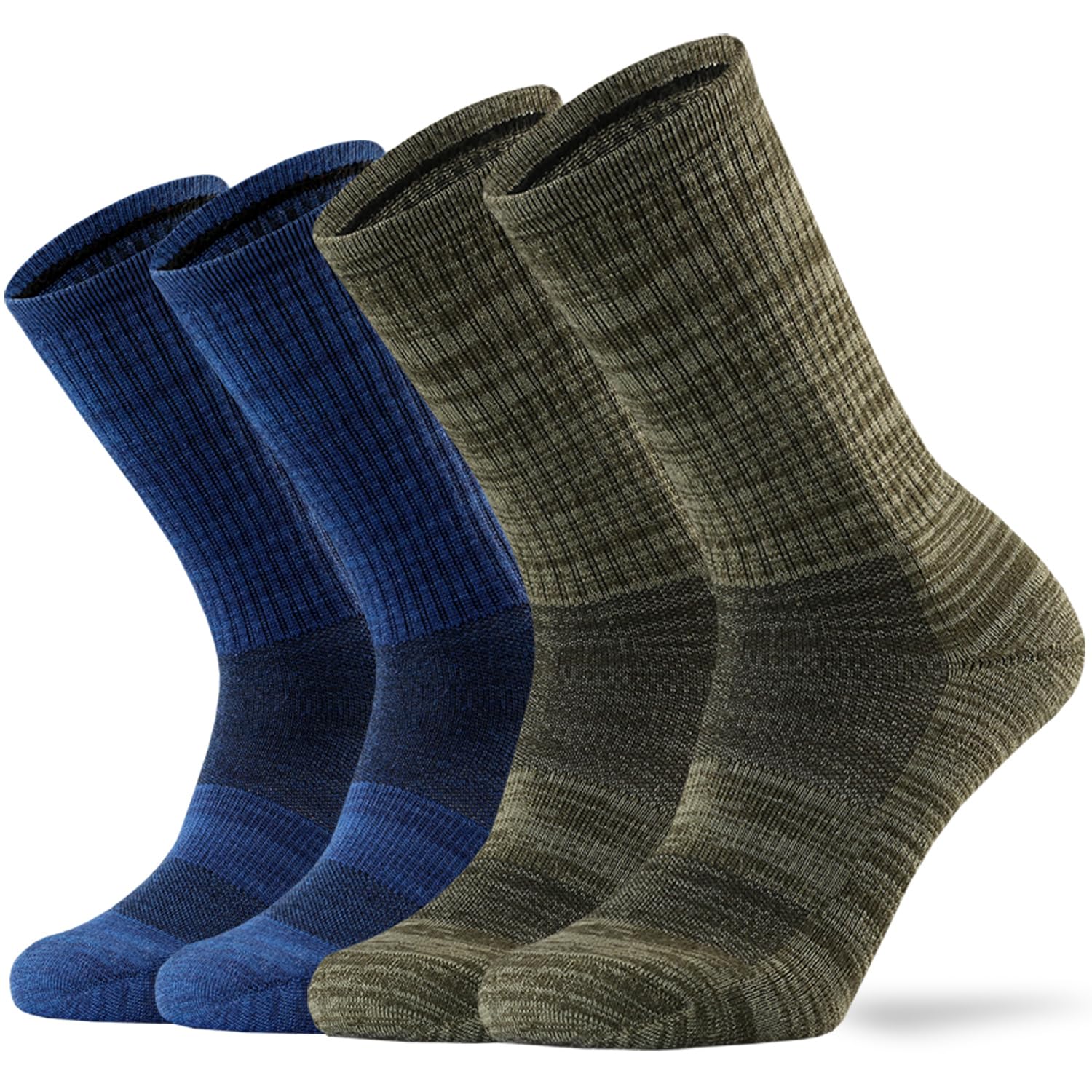 Ortis Merino Wool Socks for Men Outdoor Hiking Casual Soft Cushion Crew