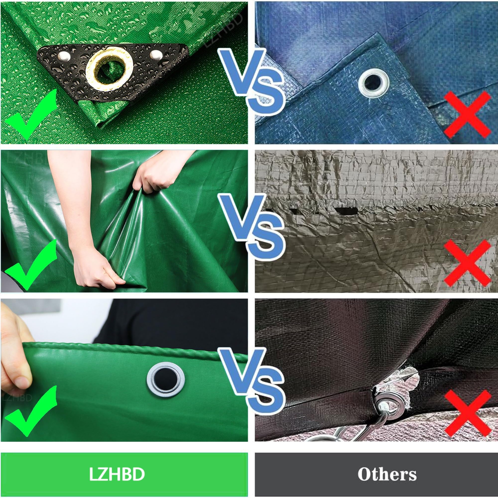 Lona para Techos Máximo Rendimiento 0.5x39.5 m 500g/m² Lona Impermeable para Techadores y Carpinteros, para protección de vehículos y Muebles de jardín, colocación de Piscinas LXX94W, Verde