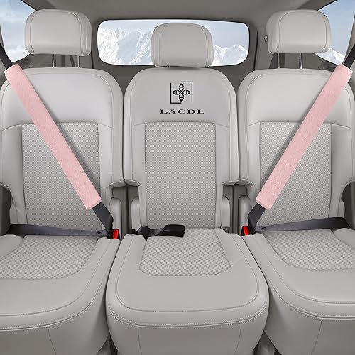 Miniatura 3 de LACDL Funda extra larga para cinturón de seguridad, súper suave y peluda para adultos, niños, mujeres y hombres, cojín de felpa gruesa para cinturón