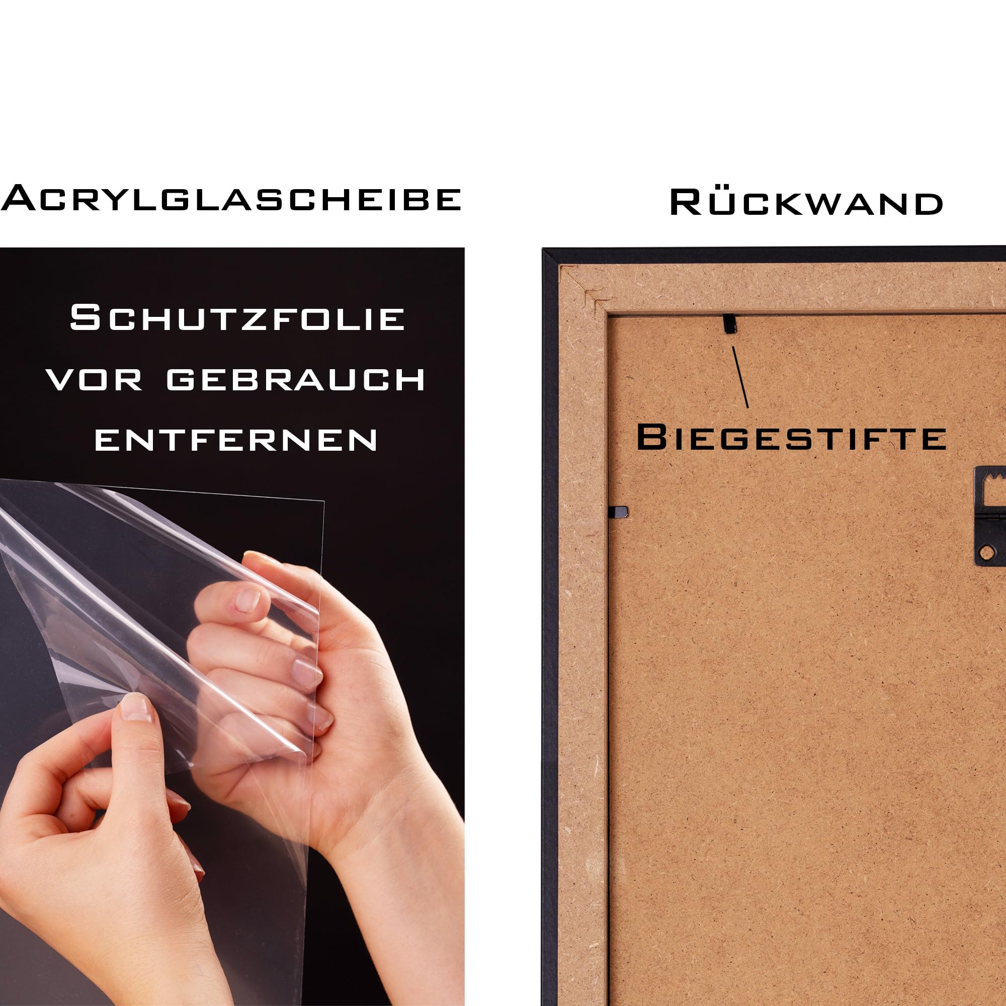 Bilderrahmen Puzzlerahmen Atheno | Silber Antik 50x75cm | Barockrahmen Vintage Antik Stil | Klassischer Fotorahmen für Poster und Puzzle | Galerierahmen