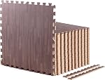 Tuiles de sol en mousse interlock AmStaff Fitness - Tapis en mousse EVA étanches et robustes, tapis de puzzle pour gymnase, aire de jeux, équipement, réduction du bruit - 24x24 po