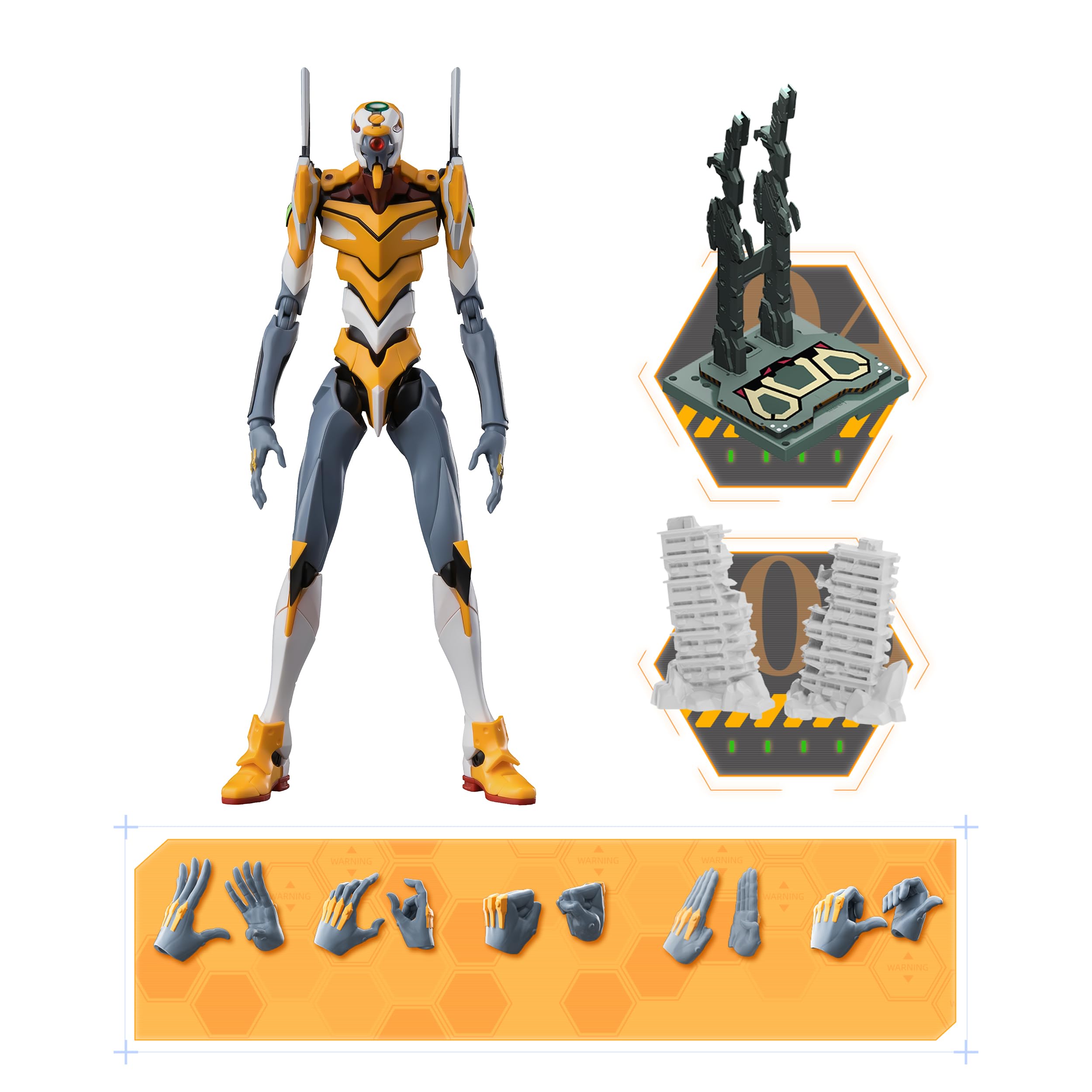 Blokees Evangelion Action Edition EVA 00 Kit de montage en plastique ABS