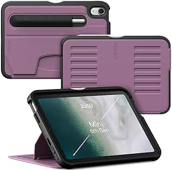 ZUGU iPad Mini 7 / 6 ケース 2024 A17 Pro iPad Mini 6th Gen Case & iPad Mini A17 Pro Case | ZUGU