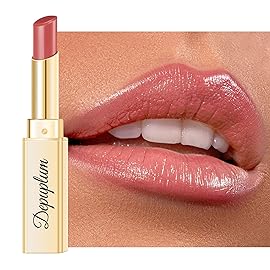 Depuplum Nude Pink Lipstick for Women Hydrate Cream Lipstick Moisture Lip Gloss Sheer-Medium Coverage Shine Tinted Lip Balm for Dry Lips, DM95 Nude Pink