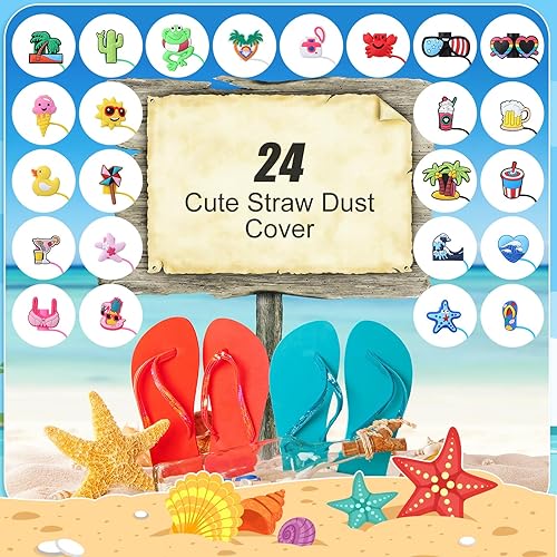 Miniatura 3 de 24 fundas para pajillas, reutilizables, de silicona, para popotes de 0.315 a 0.315 pulgadas, reutilizables, para popotes de 0.315 a 0.315 pulgadas,