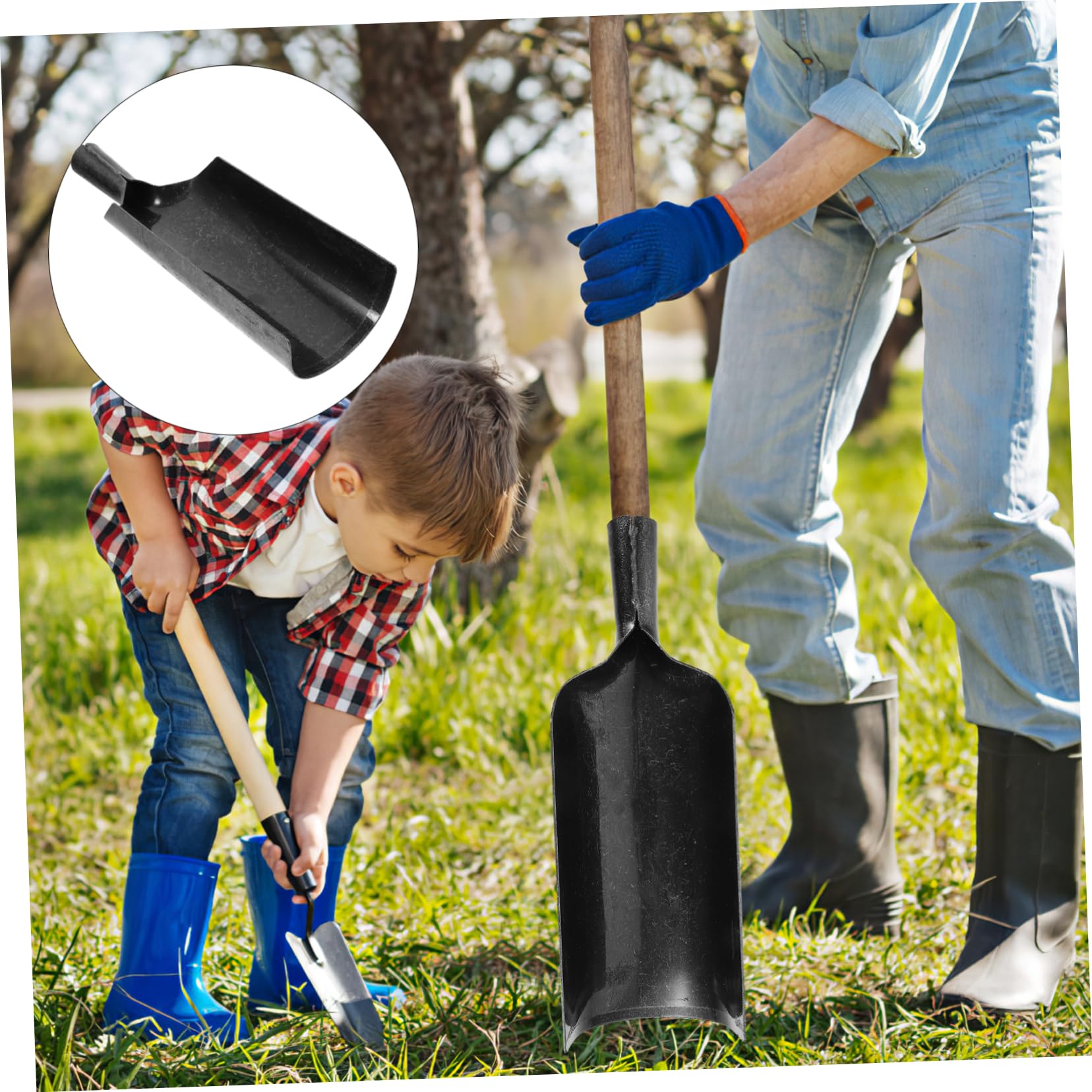 UPKOCH Strumento Da Giardino in Metallo Attrezzi Per Piantare Strumento Portatile Attrezzo Da Giardino Manico Ergonomico Per Piantare in Metallo