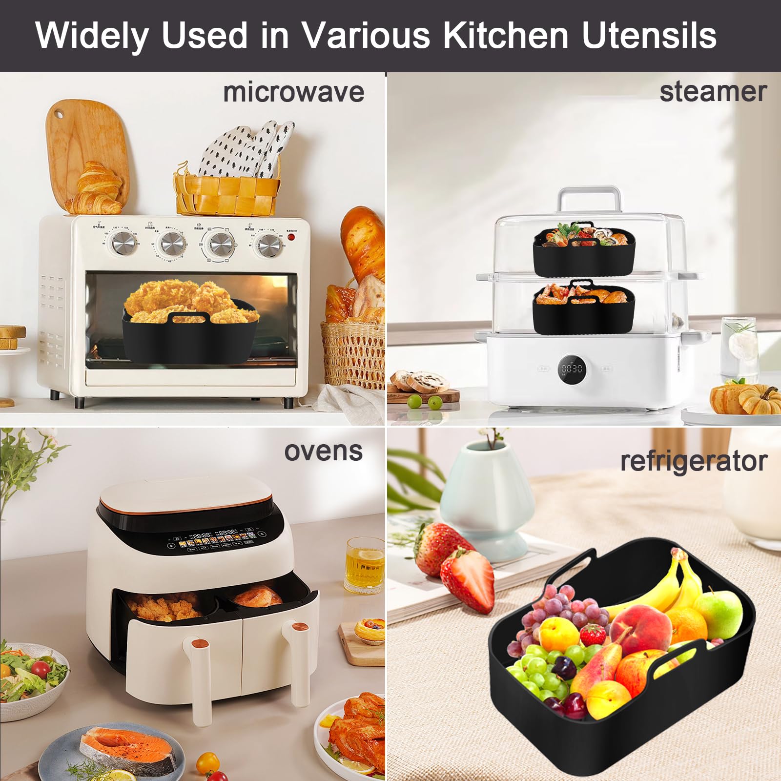 Accessori Friggitrice Ad Aria Calda, Airfryer Per Ninja Foodi Max Dual Zone Af300eu Af400eu 7 6l 9 5l Cosori 8 5l Cookwise 9l Air Fryer Senza Bpa Stampo In Silicone 1459933398
