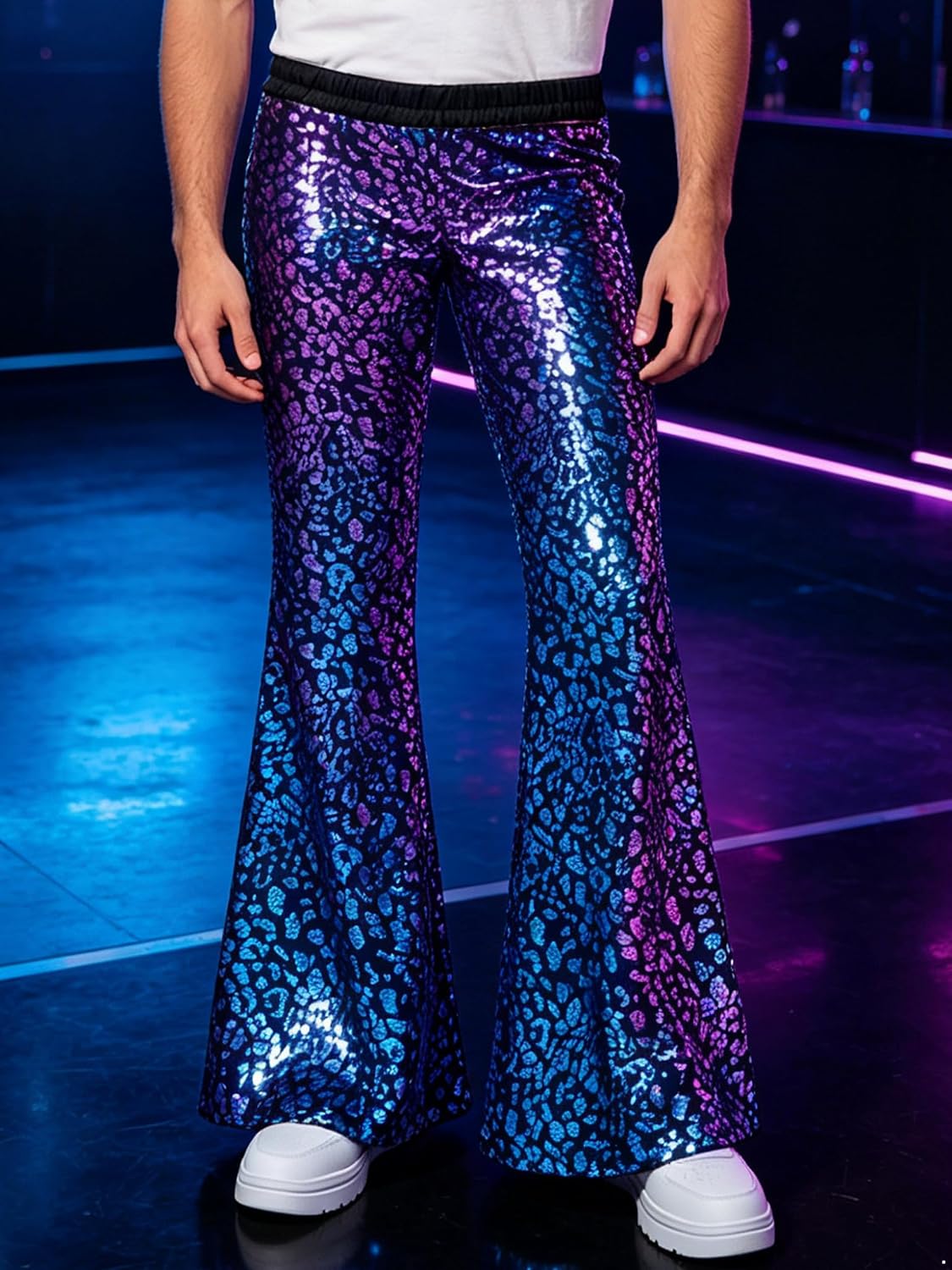 Lejafay Men Event Apparel Date Night Wear Flare Pants