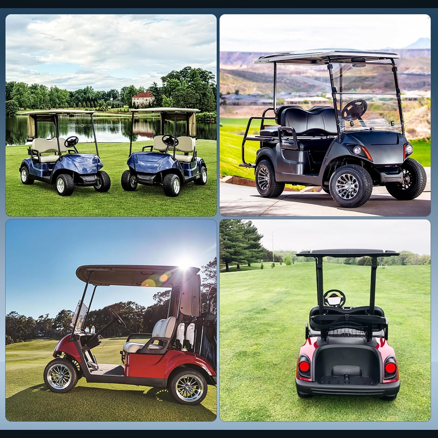 Secondary Driven Clutch W/Belts Compatible with Yamaha Golf Cart G29 YDRA Drive 2007-2016, YTF Adventure Sports drive 2007-2008, Drive2 DR2A CAM 2017-up, JW8-G6202-26-00 JW8-G6202-22-00