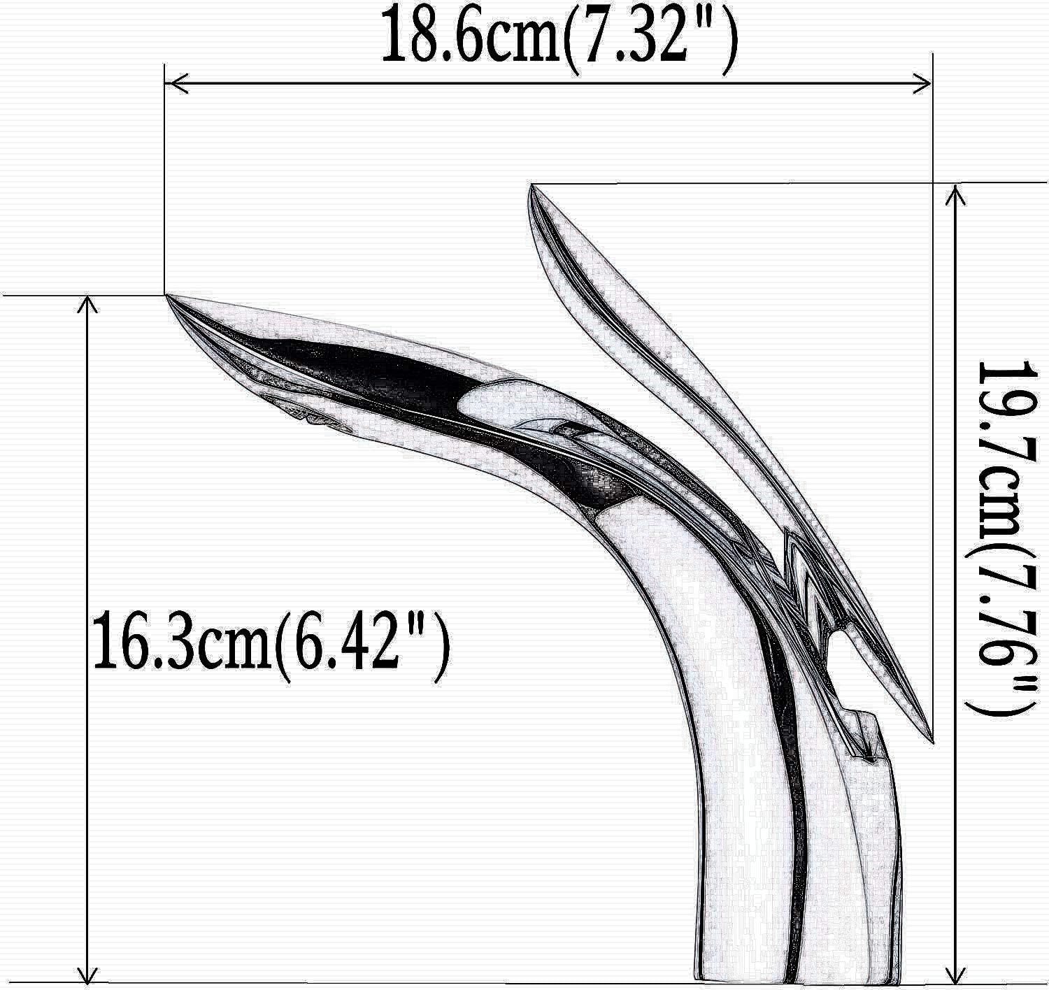 Exclusive Beelee Bathroom Faucet Single Handle One Hole Bathroom Vessel Sink Faucet Deck Mount Lavatory Faucet, Nickel Brushed, BL8801N