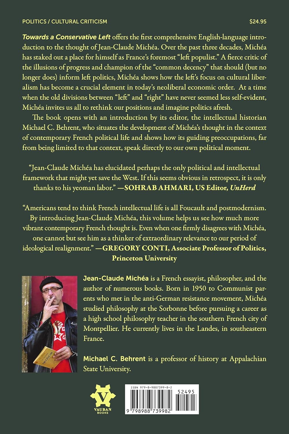 Towards a Conservative Left: Selected Writings of Jean-Claude Michéa      Paperback – September 9, 2025