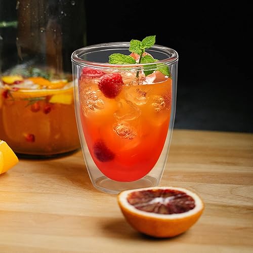 Miniatura 2 de Amazing Abby - Andes - Vasos de plástico aislados de 12 onzas (juego de 4), vasos de plástico de doble pared, vasos de plástico reutilizables