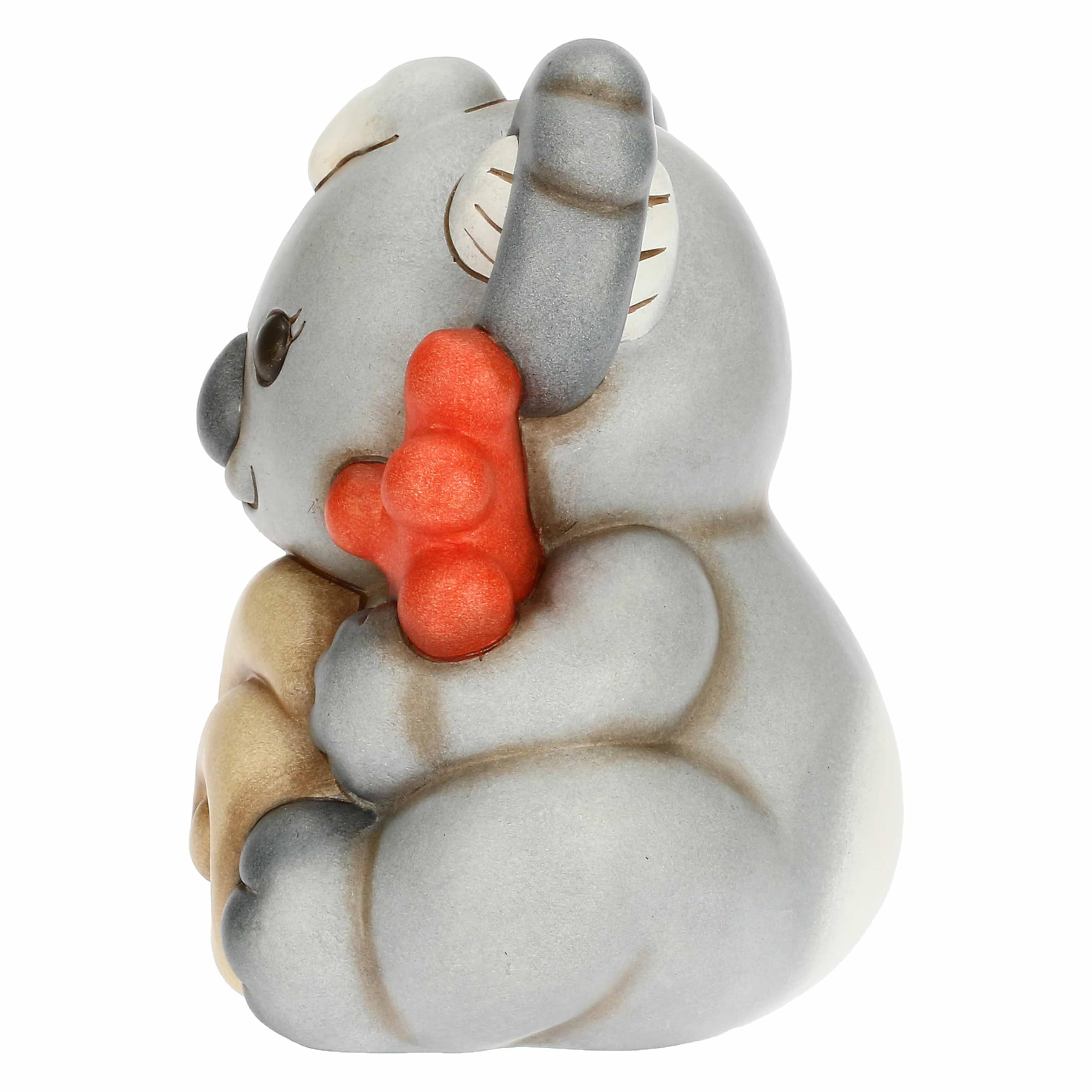 THUN, Koala Sydney con Conchiglia e Corallo in Ceramica Decorata a Mano, Versione Grande, Statuine da Collezione, Linea Mare da Amare, 12.6 x 10 x 14 cm h
