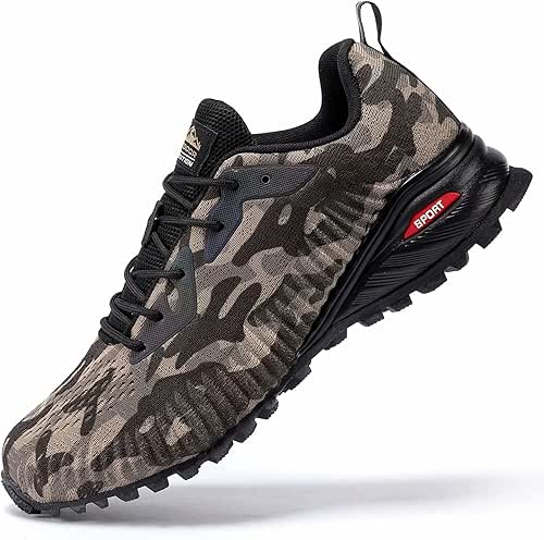 Kricely Men's Trail Running Shoes Fashion Walking Hiking Sneakers for