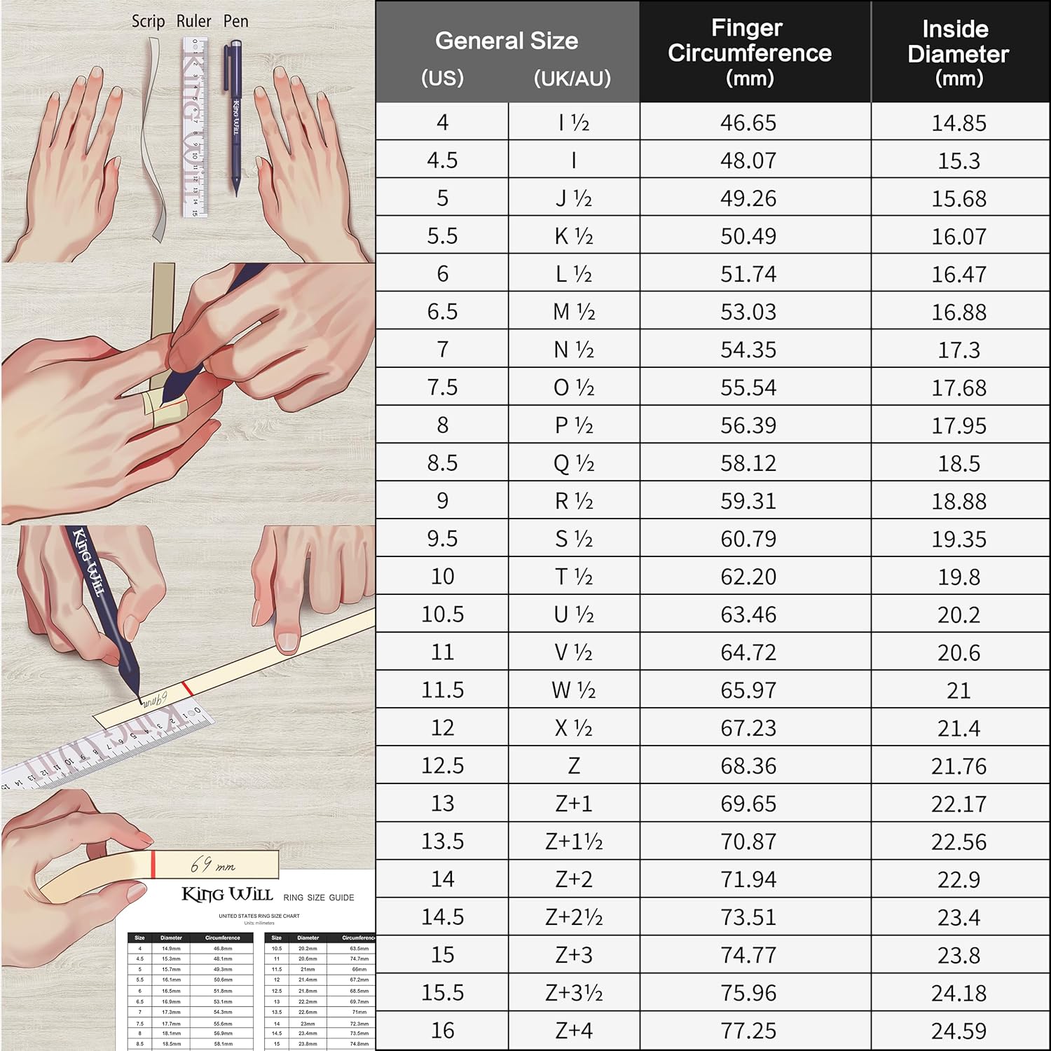 King Will Wedding Band for Men Women, 2/4/6/7/8mm Domed Matte Brushed Tungsten Carbide Rings, Solid/Dual Color Engagement Rings, Comfort Fit - Image 7