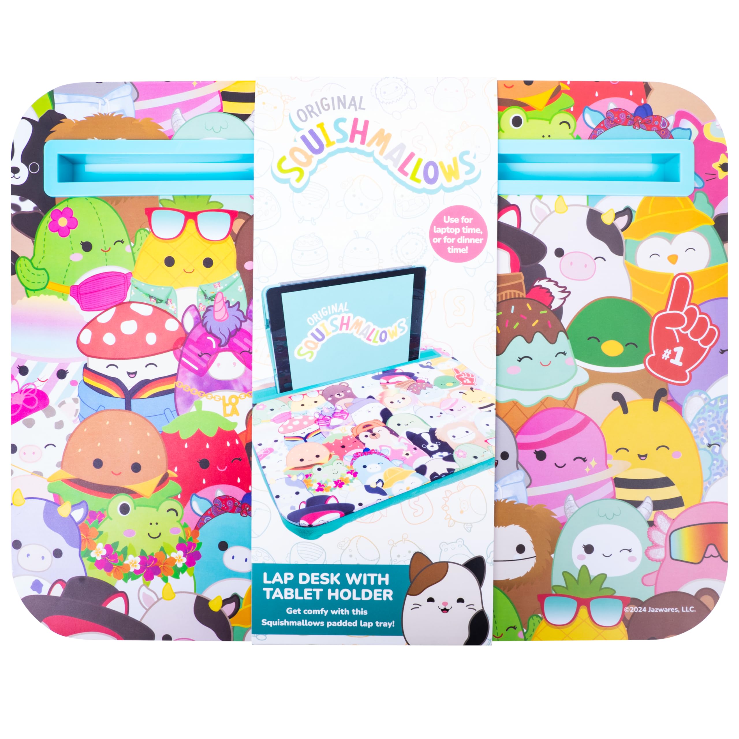 WONDEE Squismallows Supporto per iPad e tablet per bambini, Vassoio per Mangiare o Giocare Tenendo in Mano il Tablet, Regali Originali per Bambini con i personaggi di Squismallows