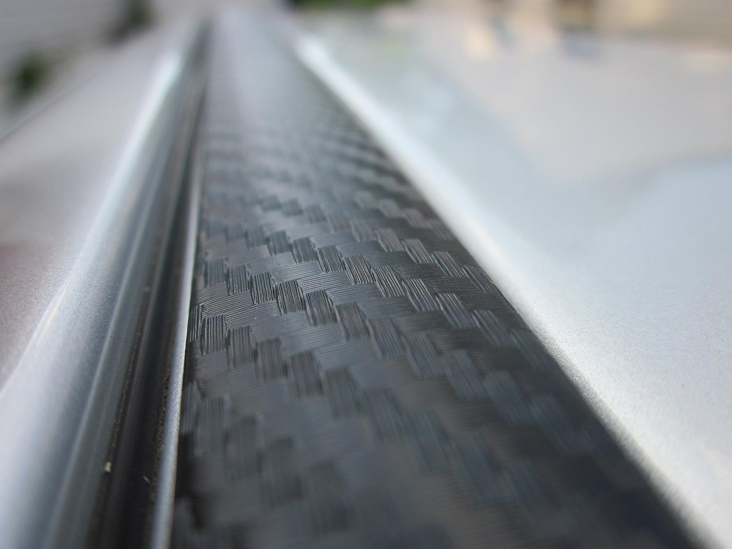 2 Piece Carbon Fiber Side Roof Molding Overlay Trim Kit