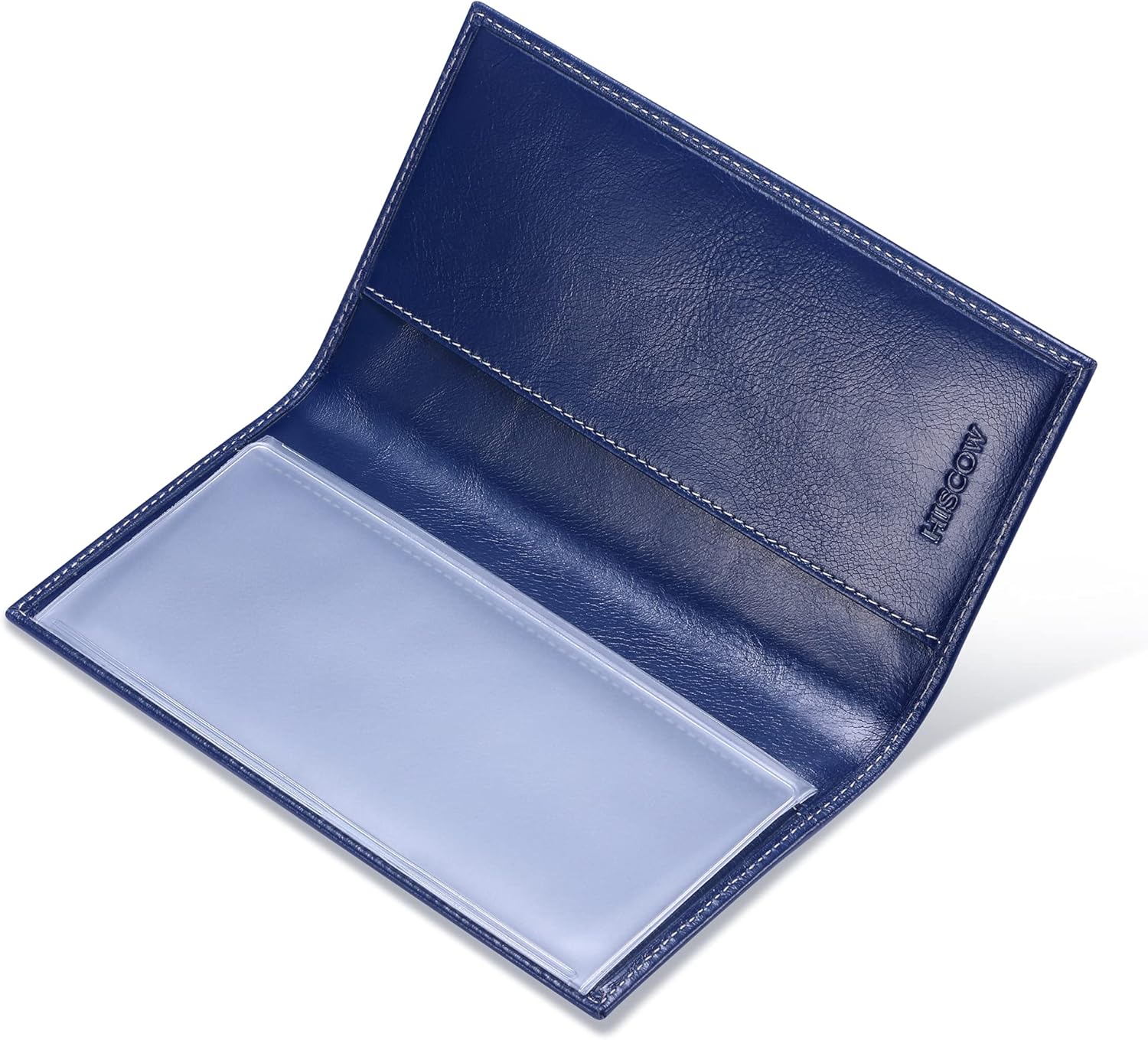 HISCOW Minimalist Checkbook Cover - Full Grain Leather - Image 5