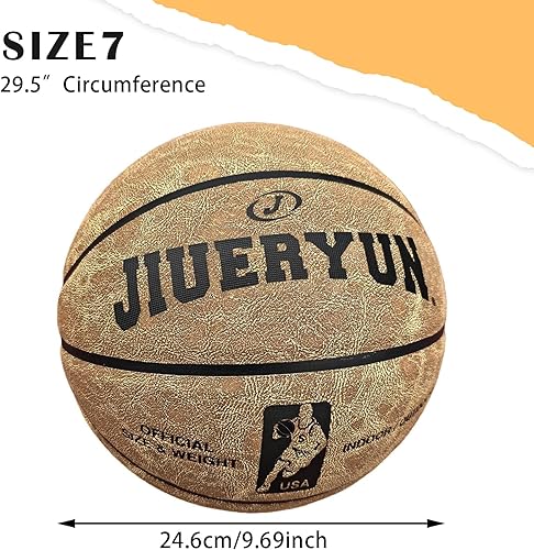 Miniatura 3 de Baloncesto profesional de cuero de vaca de grano superior, pelota de cuero interior del juego para la competencia y el entrenamiento