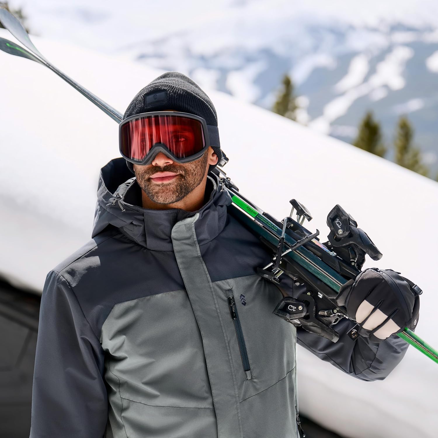 Free Country Men's Winter Ski Jacket Water and Wind Resistant Coat Warm Insulated Hooded for Men - Image 3