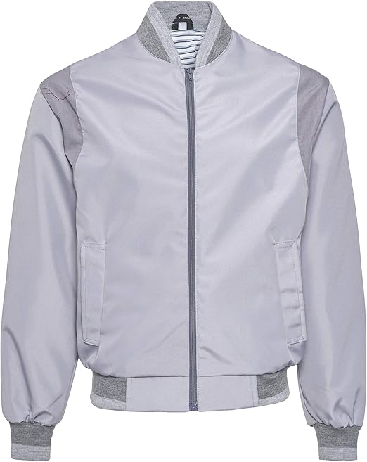 Mens Lightweight Summer Jacket Elasticated Cuffs and Collar Bomber