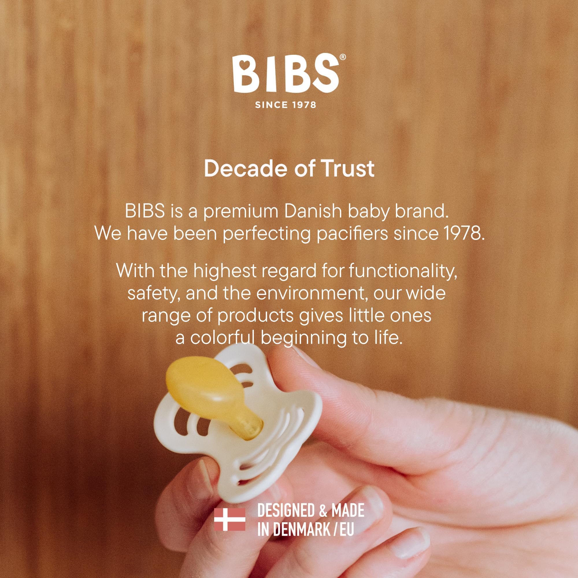 BIBS Couture Soother 4-Pack, BPA Free Dummy Pacifier, Orthodontic Nipple. Silicone, Size 2 (6-18 Months), Heather Mix — view 7