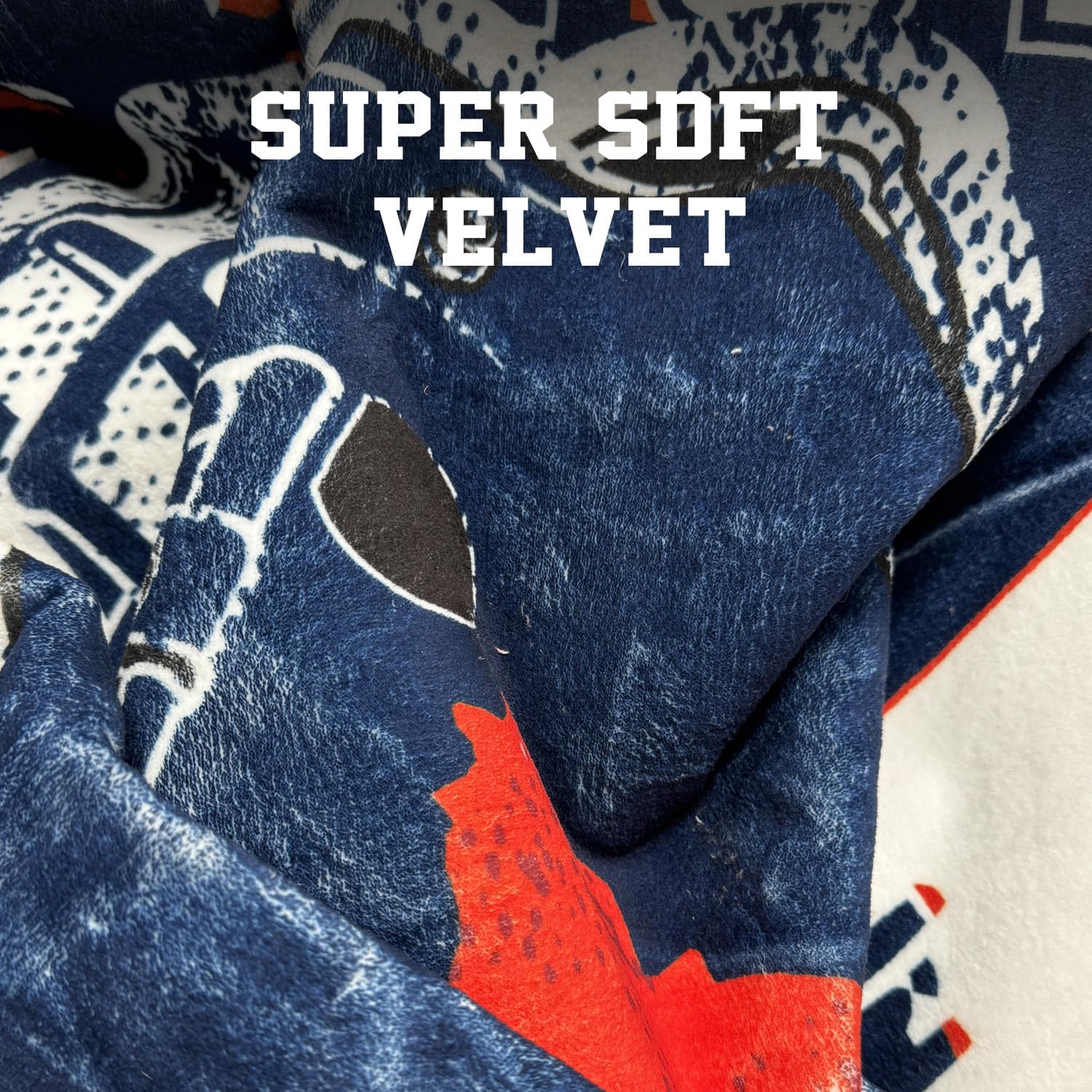 Chicago Living Room Rug for Bedroom Machine Washable Football Sports Area Rugs Carpet Non-Slip Backing for Boys and Man Cave Decor 5x7