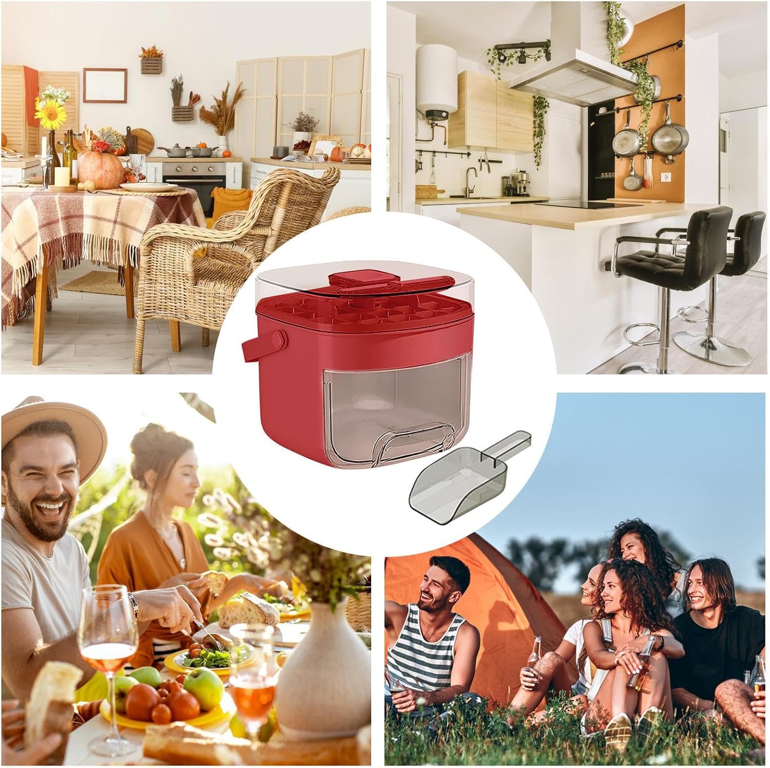 Silicone alimentaire et design empilable pour glaçons