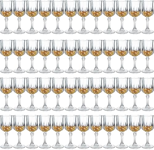 Vista 9 de Cordial Glasses with Stem,Sherry Gafas de puerto Vasos de cristal Vaso Limoncello 1.75 oz (12)