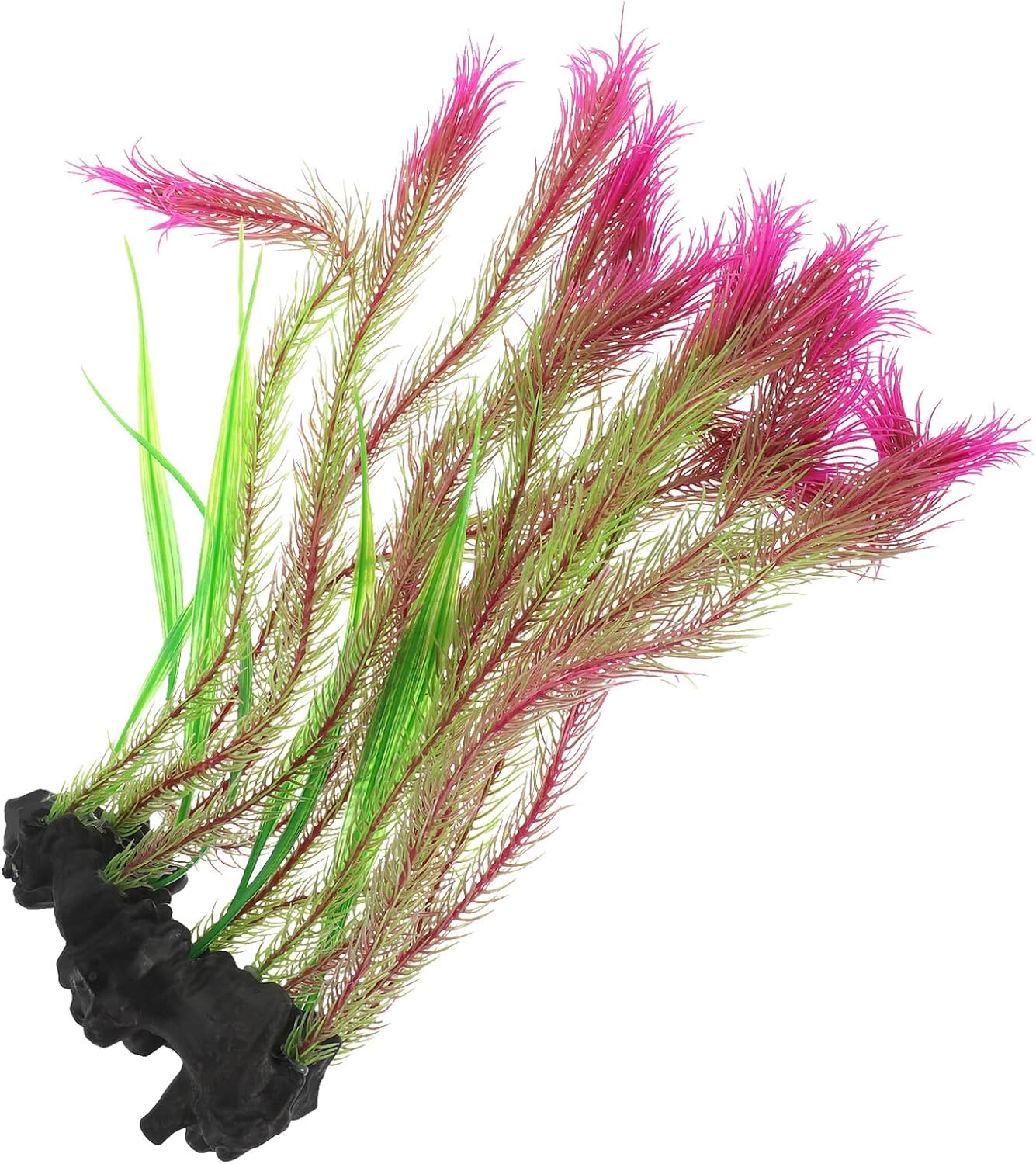 IMIKEYA Aquarium Decorations Fake Plant Burgundy Plastic Large Fish Tank Aquarium Aquatic Plants Realistic Landscape Ornament for Home and Office