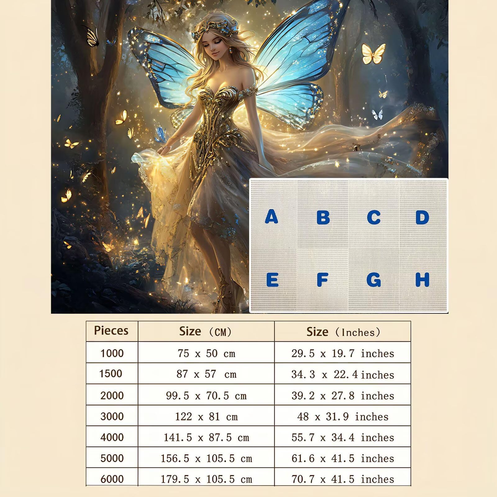 Kobieta skrzydło Puzzle 1000 sztuk, drewniana rodzinna gra planszowa - Puzzle dla dorosłych dla całej rodziny, puzzle edukacyjne DIY i antystresowe - zawiera plakat referencyjny, 75 x 50 cm f0-815