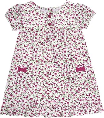 Amazon Com Jojo Maman Bebe Baby Girls Poppy Dress Baby Cerise Clothing Shoes Jewelry