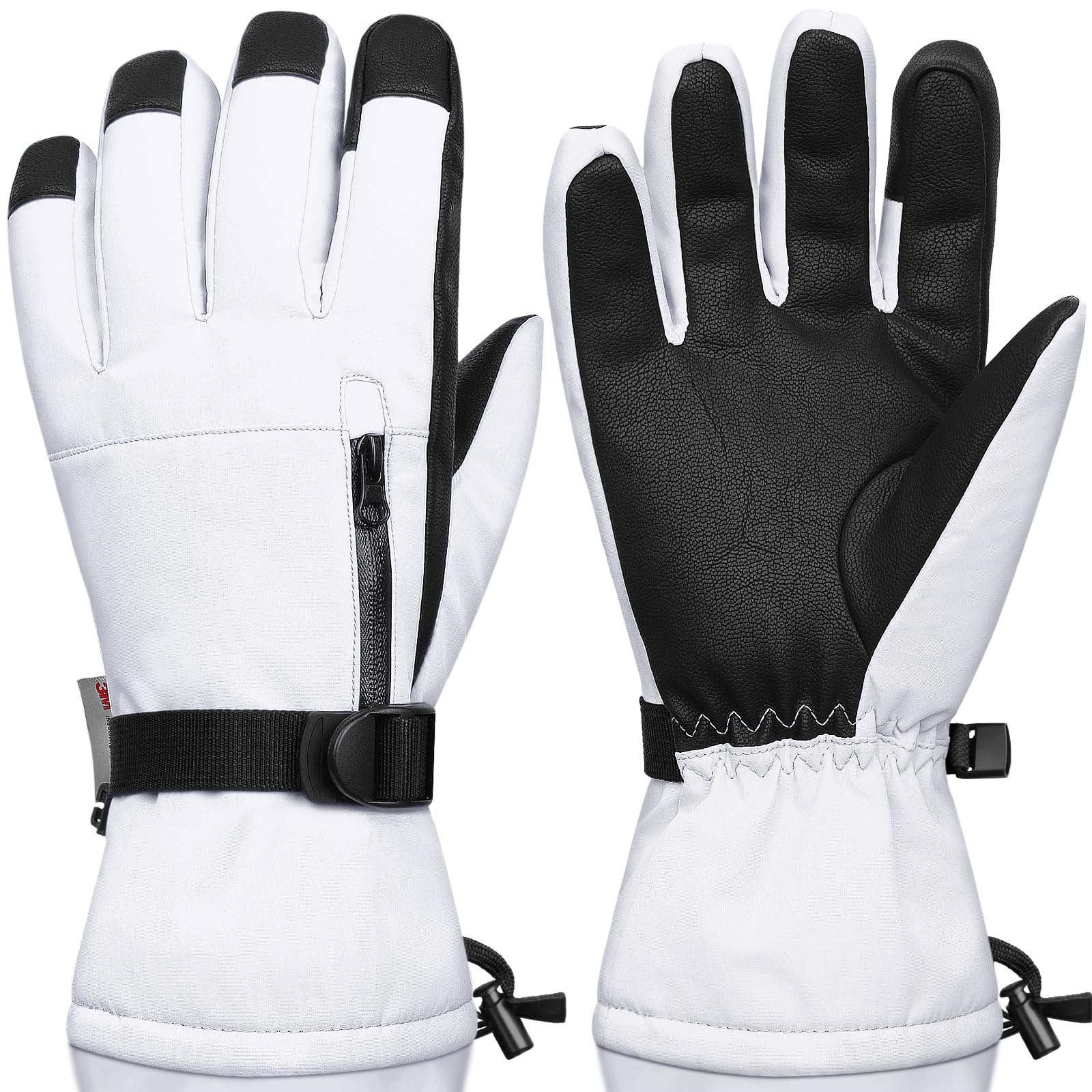 Ski Gloves,Snow Gloves Waterproof Winter Warm Cold Weather Touchscreen Gloves for Parent&amp; Child Kids Skiing,Snowboarding