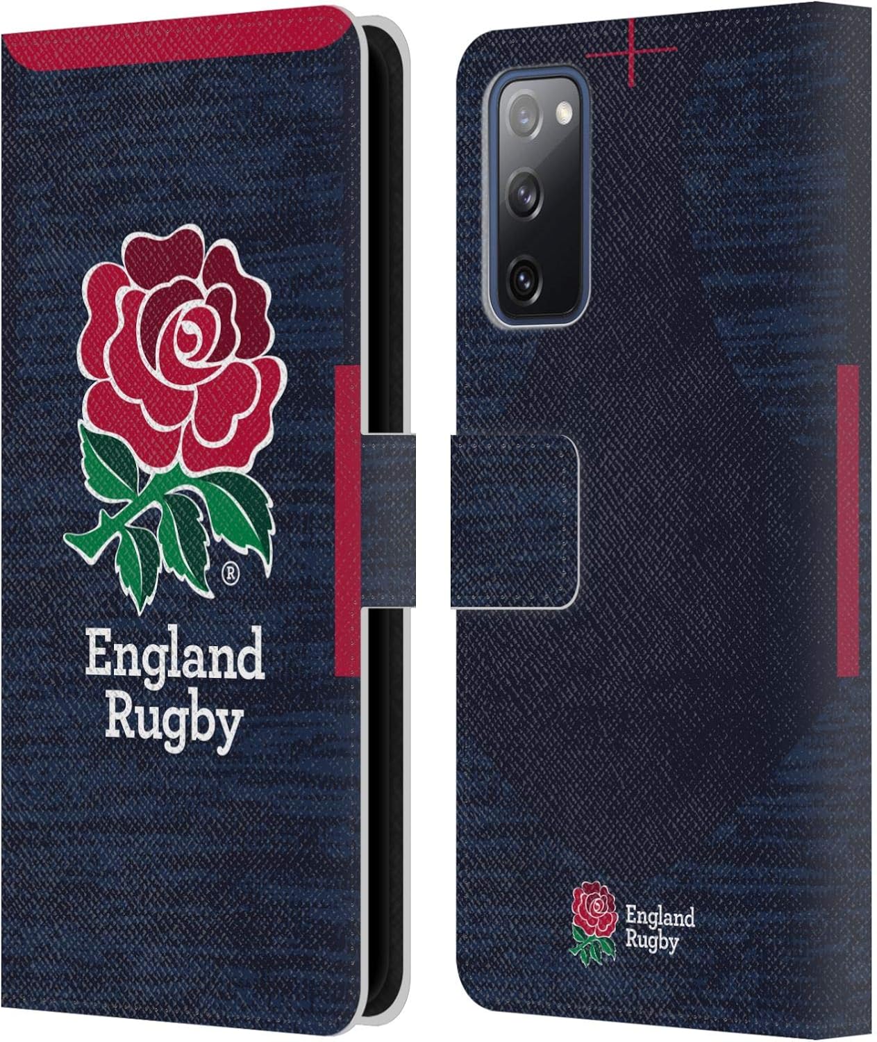 Head Case Designs Officially Licensed England Rugby Union Away 2020/21 Crest Kit Leather Wallet Case Compatible with Samsung Galaxy S20 FE / 5G