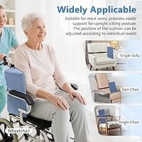 Vista 4 de KAAMOS Soporte lateral para cojín de cuña para silla de ruedas, soporte lateral de soporte de cuña de posicionamiento de silla de ruedas, acolchado