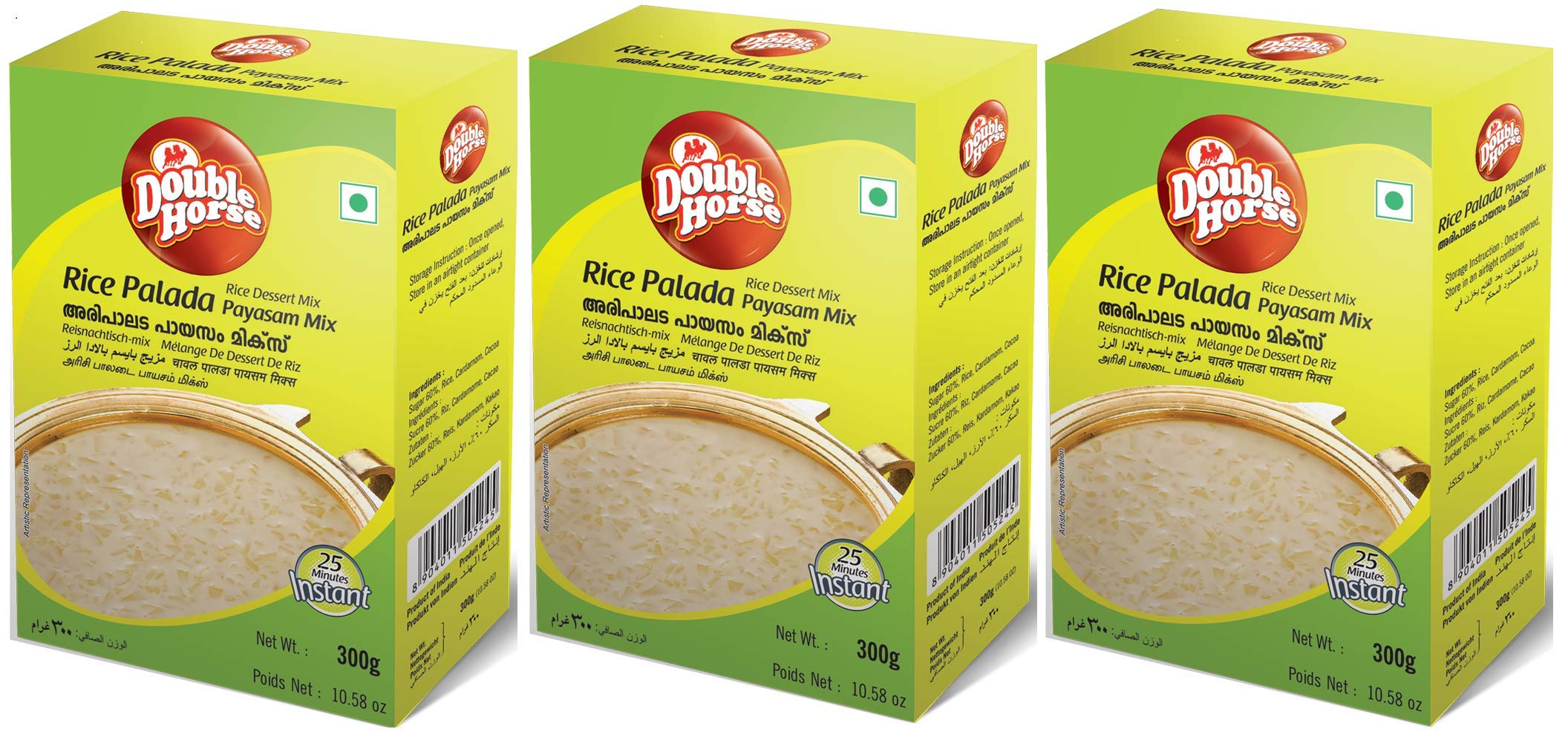 Double Horse | Kerala Palada Payasam Mix 300g x 3 Pkts | Rich & Tasty | 25 Minutes Instant | Rice Kheer Mix | (B013I2EBR4) Amazon Price History, Amazon Price Tracker