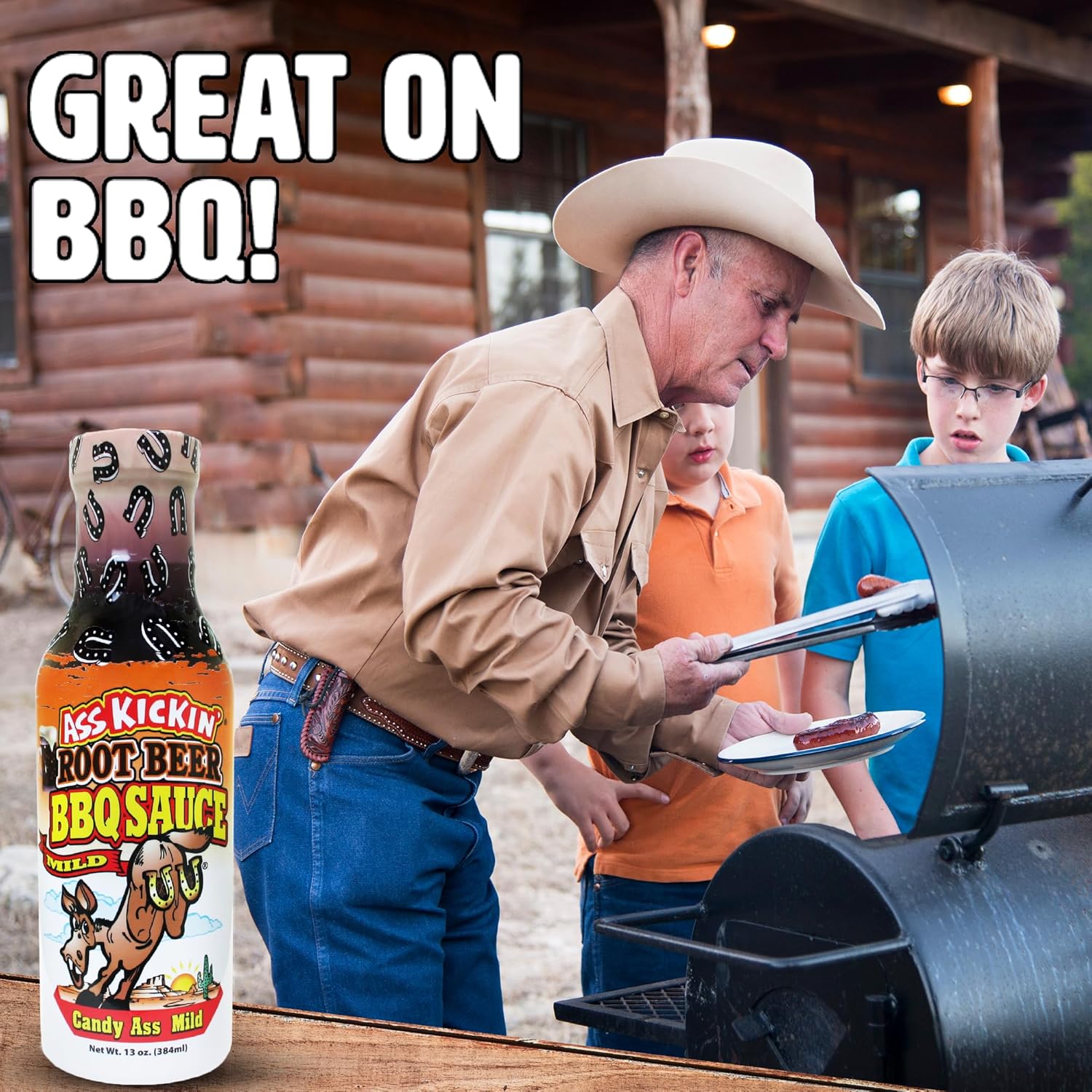 Ass Kickin' Sweet Root Beer BBQ Sauce - 13 oz. Bottle - Premium Gourmet Mild and Sweet Barbecue Sauce - Perfect for Chicken Wings on the BBQ Grill - Image 7