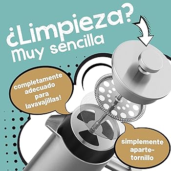 Morgenheld Premium Prensa Francesa de acero inoxidable - French Press 3 Tazas 600 ml - Cafetera embolo para inducción - Jarra térmica aislante de doble pared - Preparación de café 600ml3