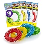Superband Mosquito Repellent Bracelets for Adults & Kids - Pack of 50 - Long Lasting, Natural Bug and Insect Repellent Bracelet - Waterproof, Individually Wrapped, Deet-Free Bands - Neon