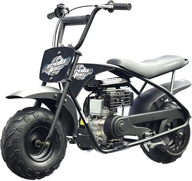 MotoTec 105cc 3.5HP Gas Powered Mini Bike, Black, MT-MiniBike-105cc_Black